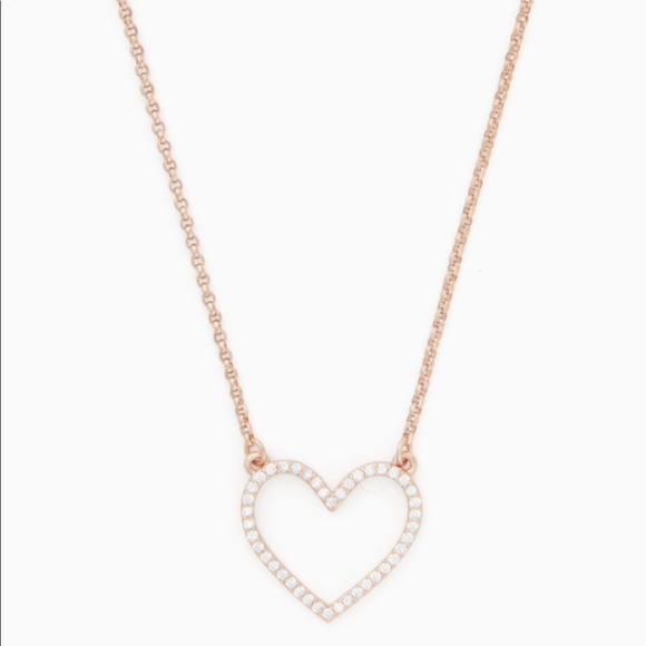 Kate Spade pave heart necklace - Picture 6 of 6